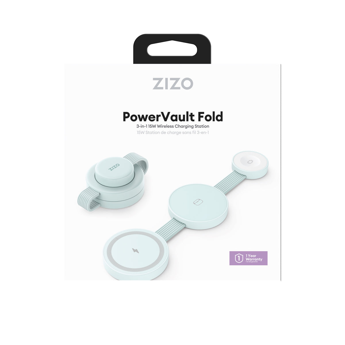ZIZO PowerVault Fold 3-in-1 Travel Charging Station with MagSafe Mount