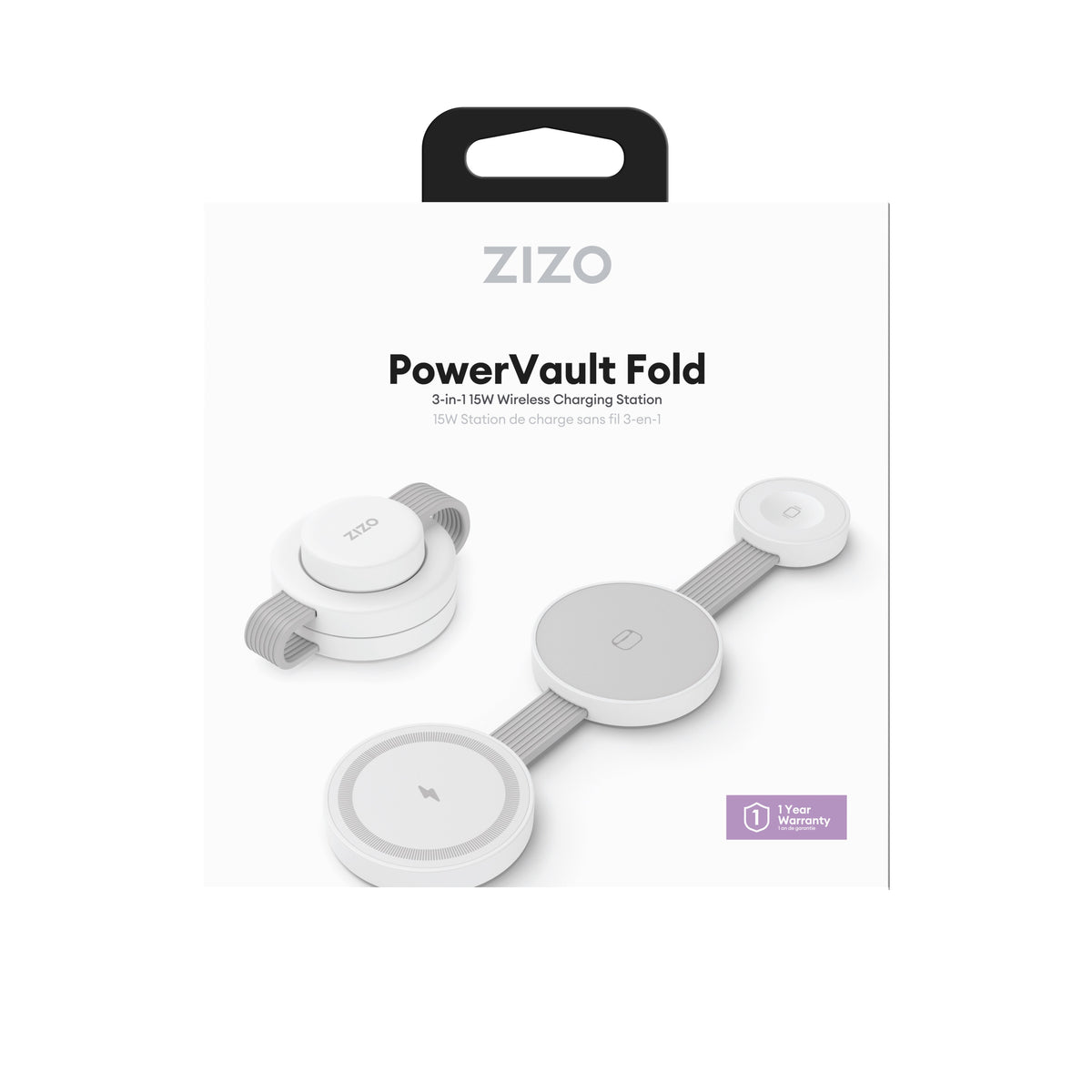 ZIZO PowerVault Fold 3-in-1 Travel Charging Station with MagSafe Mount
