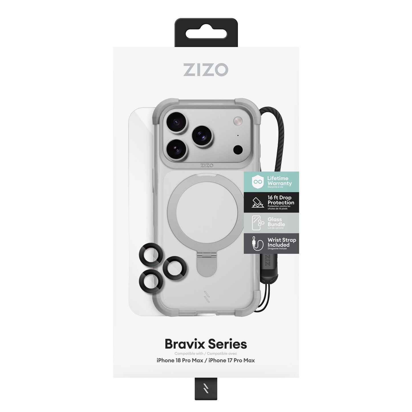 ZIZO Bravix Bundle iPhone 18 Pro Max 4-in-1 MagSafe Case Bundle