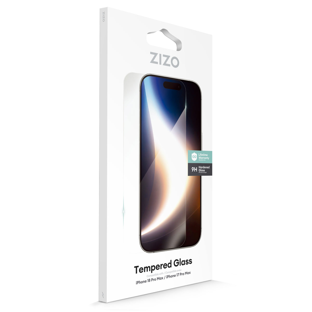 ZIZO Lightning Shield iPhone 18 Pro Max Tempered Glass Screen Protector