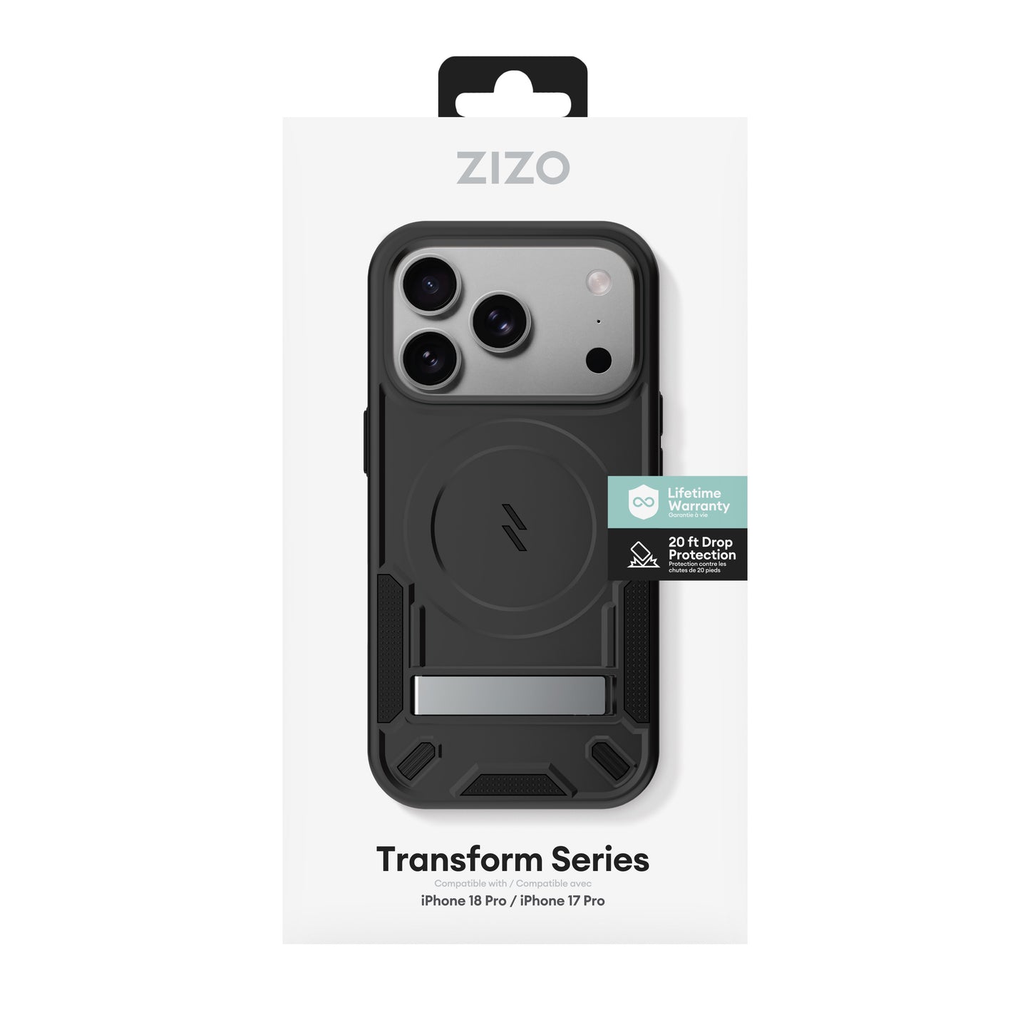 ZIZO Transform Series iPhone 18 Pro Kickstand MagSafe Case