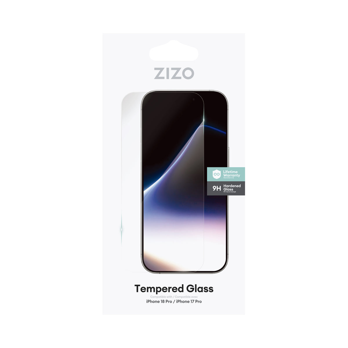 ZIZO Lightning Shield iPhone 18 Pro Tempered Glass Screen Protector